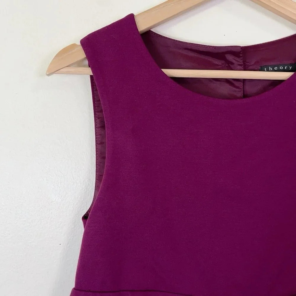 Theory Tiered Selma Sleeveless Mini Dress - Picture 4 of 13